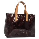 LOUIS VUITTON Monogram Vernis Reade PM Hand Bag Amarante M91993 LV Auth 139897-1