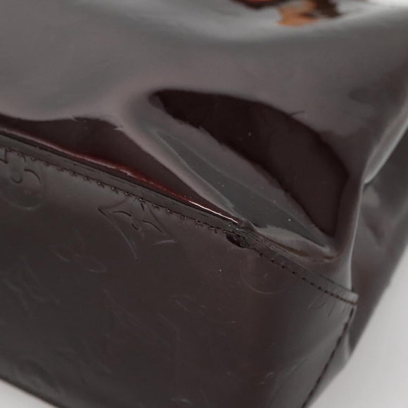 LOUIS VUITTON Monogram Vernis Reade PM Hand Bag Amarante M91993 LV Auth 139897