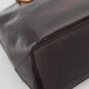 LOUIS VUITTON Monogram Vernis Reade PM Hand Bag Amarante M91993 LV Auth 139897-14