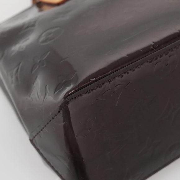 LOUIS VUITTON Monogram Vernis Reade PM Hand Bag Amarante M91993 LV Auth 139897