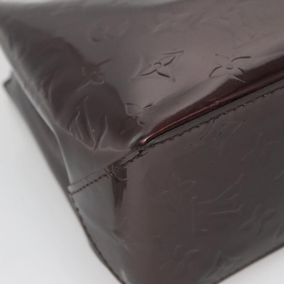 LOUIS VUITTON Monogram Vernis Reade PM Hand Bag Amarante M91993 LV Auth 139897