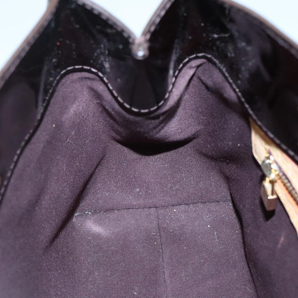 LOUIS VUITTON Monogram Vernis Reade PM Hand Bag Amarante M91993 LV Auth 139897