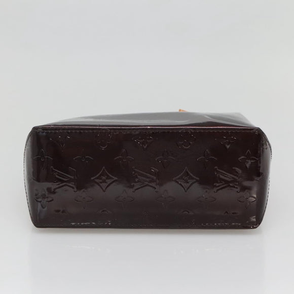 LOUIS VUITTON Monogram Vernis Reade PM Hand Bag Amarante M91993 LV Auth 139897