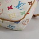LOUIS VUITTON Monogram Multicolor Pochette Pouch White M92649 LV Auth 139900V-16