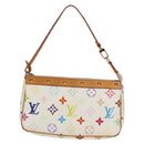 LOUIS VUITTON Monogram Multicolor Pochette Pouch White M92649 LV Auth 139900V-13