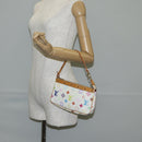 LOUIS VUITTON Monogram Multicolor Pochette Pouch White M92649 LV Auth 139900V-23