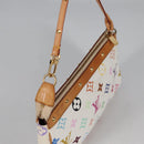 LOUIS VUITTON Monogram Multicolor Pochette Pouch White M92649 LV Auth 139900V-6