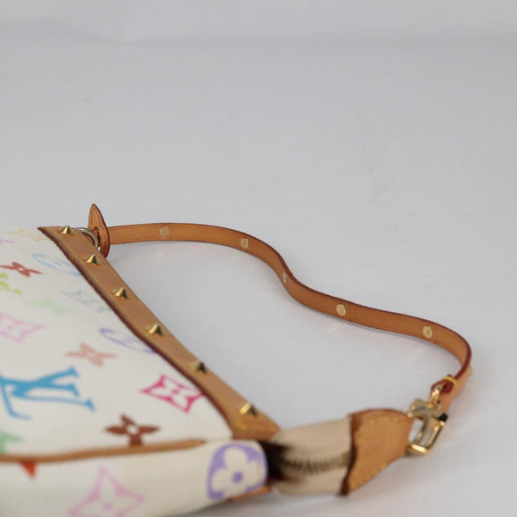 LOUIS VUITTON Monogram Multicolor Pochette Pouch White M92649 LV Auth 139900V