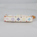 LOUIS VUITTON Monogram Multicolor Pochette Pouch White M92649 LV Auth 139900V-5