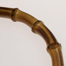 GUCCI Bamboo Shoulder Bag Leather 2way Black Gold 001 3444 1577 Auth 139902-10