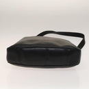 GUCCI Bamboo Shoulder Bag Leather 2way Black Gold 001 3444 1577 Auth 139902-5
