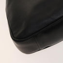 GUCCI Bamboo Shoulder Bag Leather 2way Black Gold 001 3444 1577 Auth 139902-17