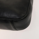 GUCCI Bamboo Shoulder Bag Leather 2way Black Gold 001 3444 1577 Auth 139902-14