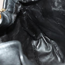 GUCCI Bamboo Shoulder Bag Leather 2way Black Gold 001 3444 1577 Auth 139902-19