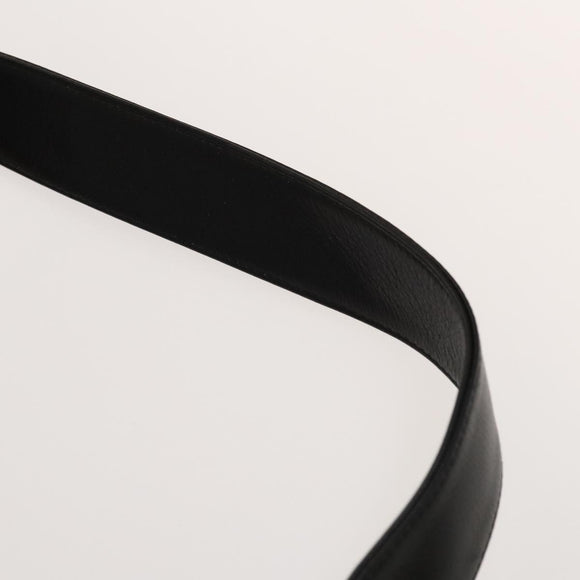 GUCCI Bamboo Shoulder Bag Leather 2way Black Gold 001 3444 1577 Auth 139902