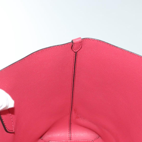 BURBERRY Nova Check Tote Bag PVC Beige Pink gold Auth 139904