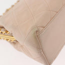 CHANEL Matelasse Chain Shoulder Bag Lamb Skin Pink Gold CC Auth 139905V-12