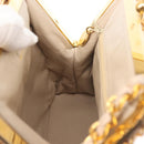 CHANEL Matelasse Chain Shoulder Bag Lamb Skin Pink Gold CC Auth 139905V-18