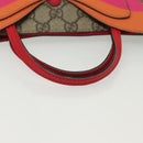 GUCCI GG Supreme Hand Bag PVC Beige Gold 550768 Auth 139907-7