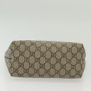 GUCCI GG Supreme Hand Bag PVC Beige Gold 550768 Auth 139907-5