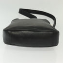 GUCCI Bamboo Shoulder Bag Leather 2way Black Gold 001 1638 Auth 139908-6