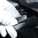 GUCCI Bamboo Shoulder Bag Leather 2way Black Gold 001 1638 Auth 139908-12