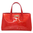 LOUIS VUITTON Monogram Vernis Wilshire PM Hand Bag Rose Pop M93643 Auth 139915-13