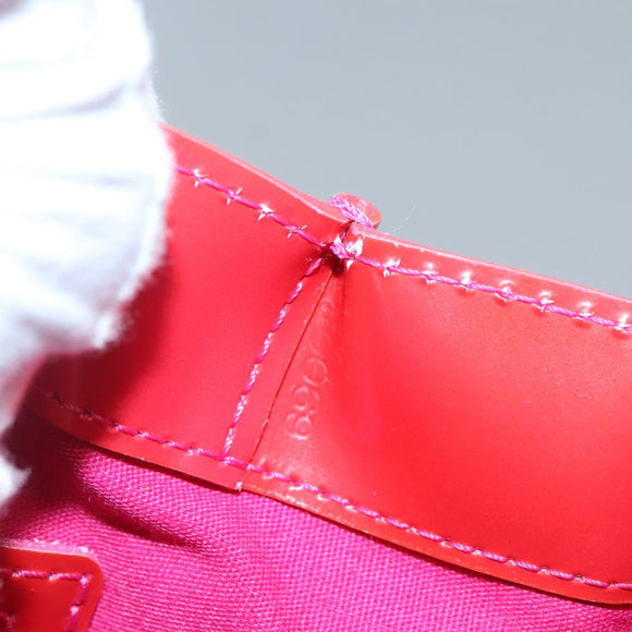 LOUIS VUITTON Monogram Vernis Wilshire PM Hand Bag Rose Pop M93643 Auth 139915