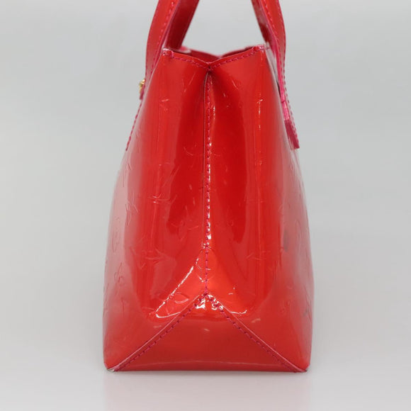 LOUIS VUITTON Monogram Vernis Wilshire PM Hand Bag Rose Pop M93643 Auth 139915