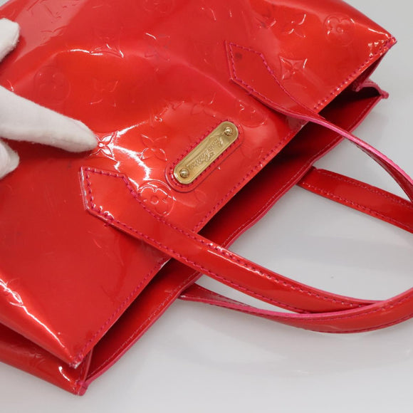 LOUIS VUITTON Monogram Vernis Wilshire PM Hand Bag Rose Pop M93643 Auth 139915
