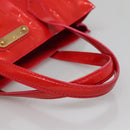 LOUIS VUITTON Monogram Vernis Wilshire PM Hand Bag Rose Pop M93643 Auth 139915-7