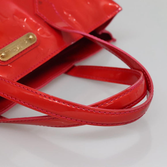 LOUIS VUITTON Monogram Vernis Wilshire PM Hand Bag Rose Pop M93643 Auth 139915