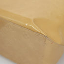 LOUIS VUITTON Monogram Vernis Reade MM Hand Bag Beige M91141 LV Auth 139916-9