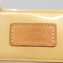 LOUIS VUITTON Monogram Vernis Reade MM Hand Bag Beige M91141 LV Auth 139916-10