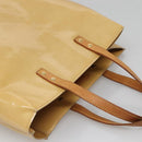 LOUIS VUITTON Monogram Vernis Reade MM Hand Bag Beige M91141 LV Auth 139916-6