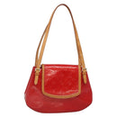 LOUIS VUITTON Monogram Vernis Biscayne Bay GM Bag Rouge M91287 LV Auth 139917-1