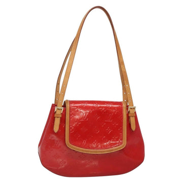 LOUIS VUITTON Monogram Vernis Biscayne Bay GM Bag Rouge M91287 LV Auth 139917