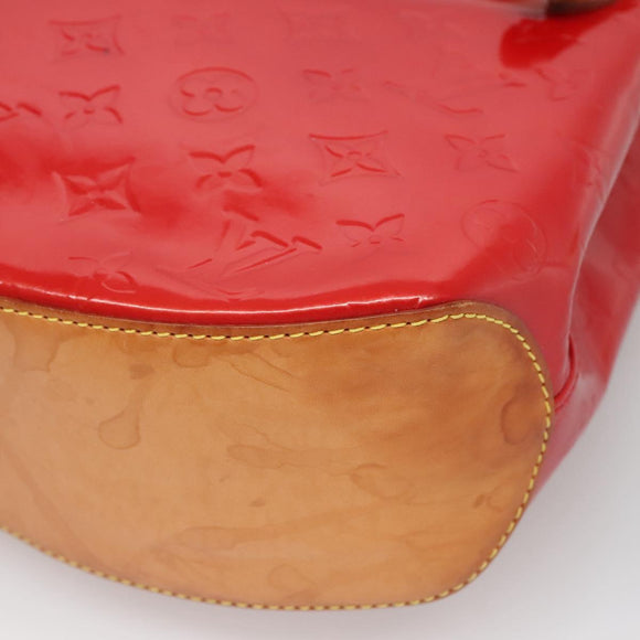 LOUIS VUITTON Monogram Vernis Biscayne Bay GM Bag Rouge M91287 LV Auth 139917