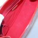 LOUIS VUITTON Monogram Vernis Biscayne Bay GM Bag Rouge M91287 LV Auth 139917-10