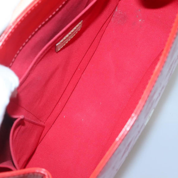 LOUIS VUITTON Monogram Vernis Biscayne Bay GM Bag Rouge M91287 LV Auth 139917