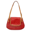 LOUIS VUITTON Monogram Vernis Biscayne Bay GM Bag Rouge M91287 LV Auth 139917-13