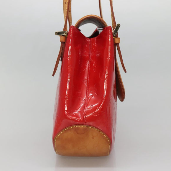 LOUIS VUITTON Monogram Vernis Biscayne Bay GM Bag Rouge M91287 LV Auth 139917