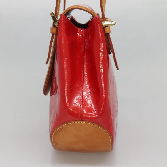 LOUIS VUITTON Monogram Vernis Biscayne Bay GM Bag Rouge M91287 LV Auth 139917