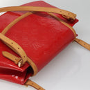 LOUIS VUITTON Monogram Vernis Biscayne Bay GM Bag Rouge M91287 LV Auth 139917-6