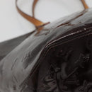 LOUIS VUITTON Monogram Vernis Bellevue GM Tote Bag Amarante M93589 Auth 139919-16