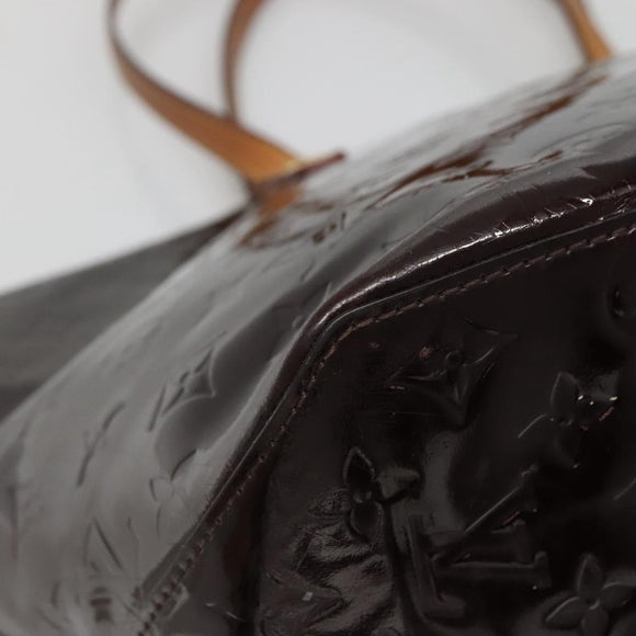 LOUIS VUITTON Monogram Vernis Bellevue GM Tote Bag Amarante M93589 Auth 139919