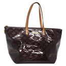 LOUIS VUITTON Monogram Vernis Bellevue GM Tote Bag Amarante M93589 Auth 139919-1