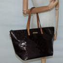 LOUIS VUITTON Monogram Vernis Bellevue GM Tote Bag Amarante M93589 Auth 139919-22