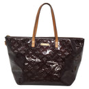 LOUIS VUITTON Monogram Vernis Bellevue GM Tote Bag Amarante M93589 Auth 139919-13