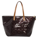 LOUIS VUITTON Monogram Vernis Bellevue GM Tote Bag Amarante M93589 Auth 139919-2